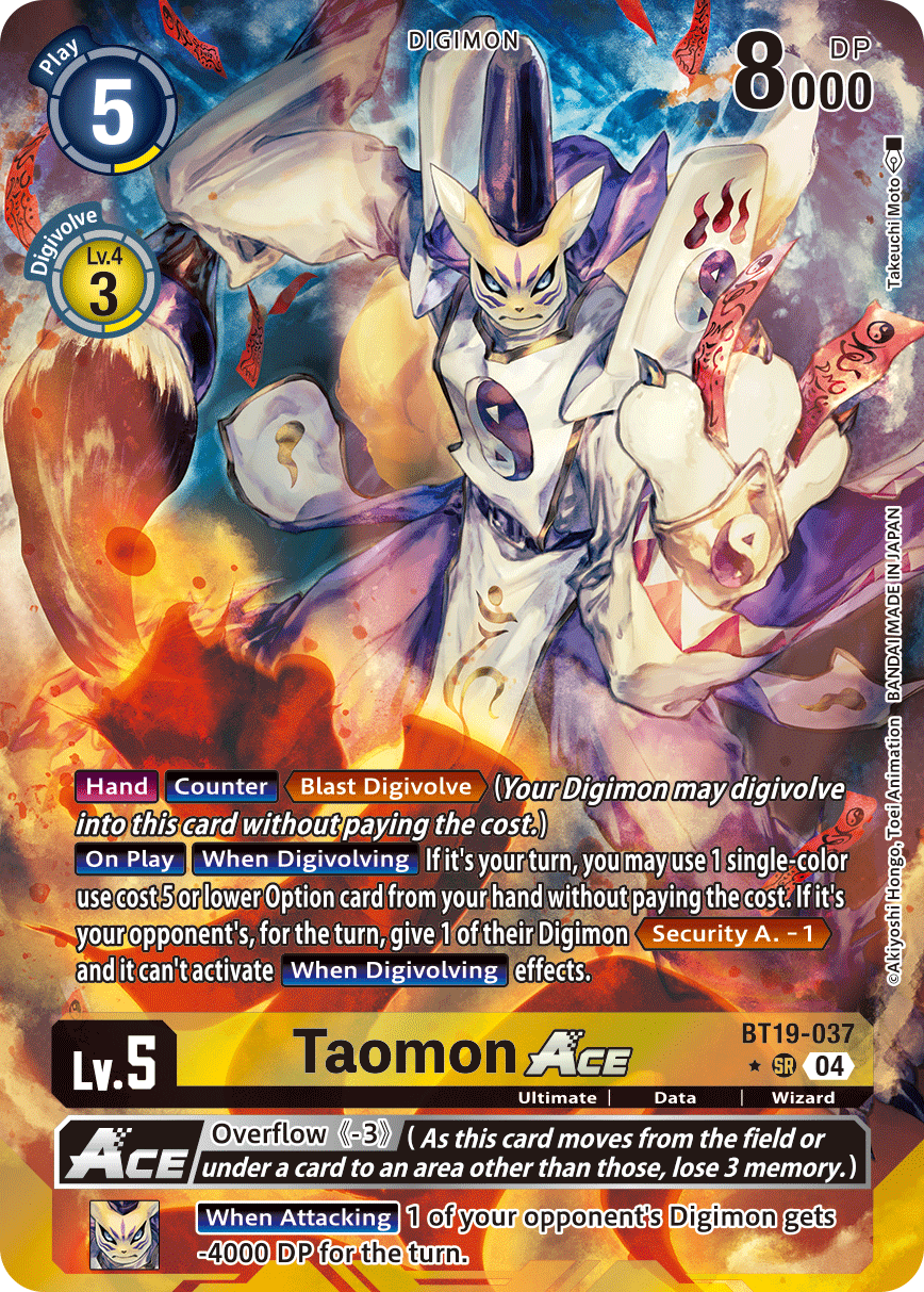 Special Booster Ver.2.5 BT19-037 Taomon ACE Alternative Art