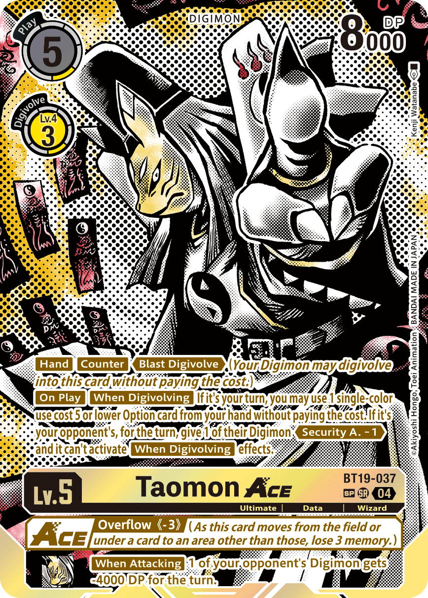 Special Booster Ver.2.5 BT19-037 Taomon ACE Alternative Art SP