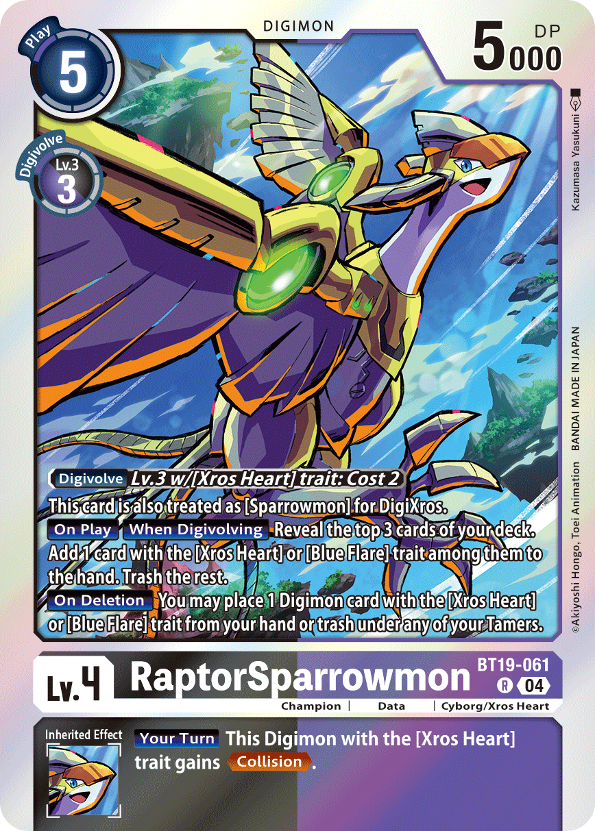 Special Booster Ver.2.5 BT19-061 RaptorSparrowmon