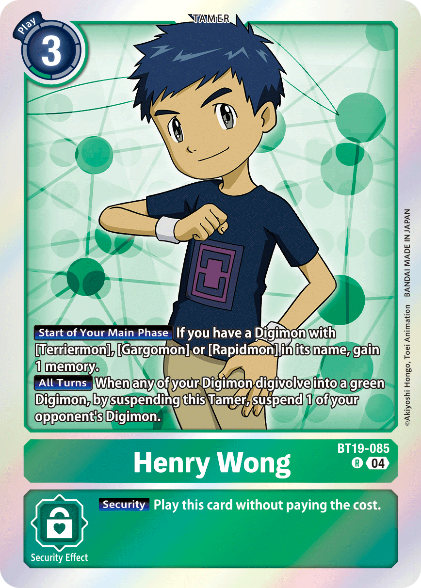 Special Booster Ver.2.5 BT19-085 Henry Wong