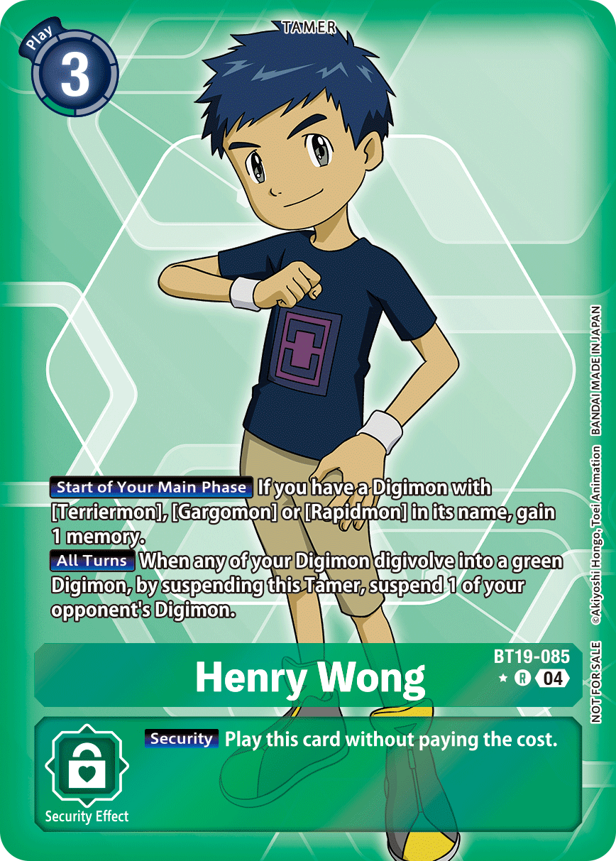 Special Booster Ver.2.5 BT19-085 Henry Wong Alternative Art