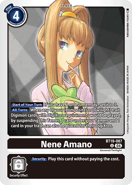 Special Booster Ver.2.5 BT19-087 Nene Amano