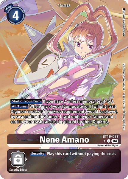 Special Booster Ver.2.5 BT19-087 Nene Amano Alternative Art