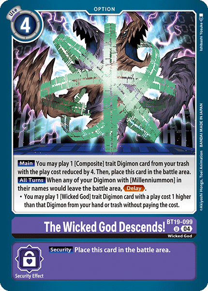 Special Booster Ver.2.5 BT19-099 The Wicked God Descends!