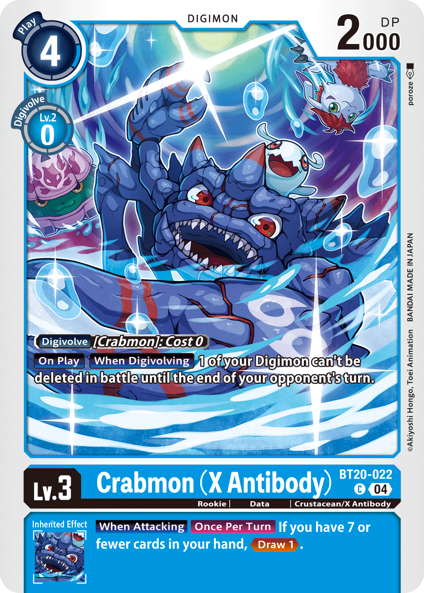 Special Booster Ver.2.5 BT20-022 Crabmon (X Antibody)