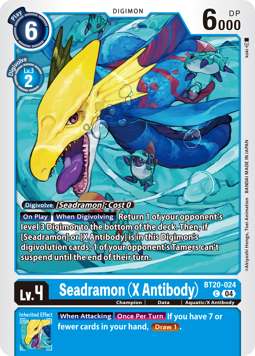 Special Booster Ver.2.5 BT20-024 Seadramon (X Antibody)