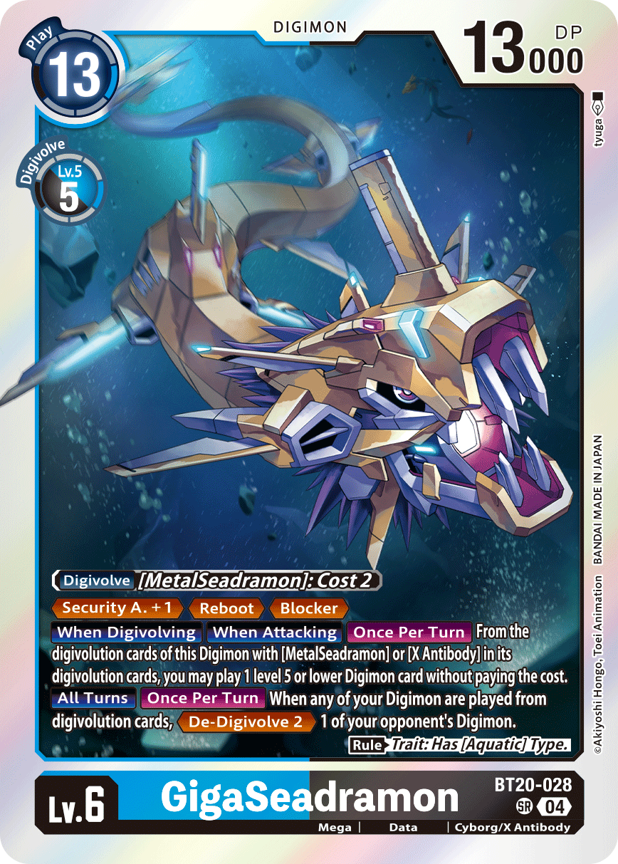 Special Booster Ver.2.5 BT20-028 GigaSeadramon