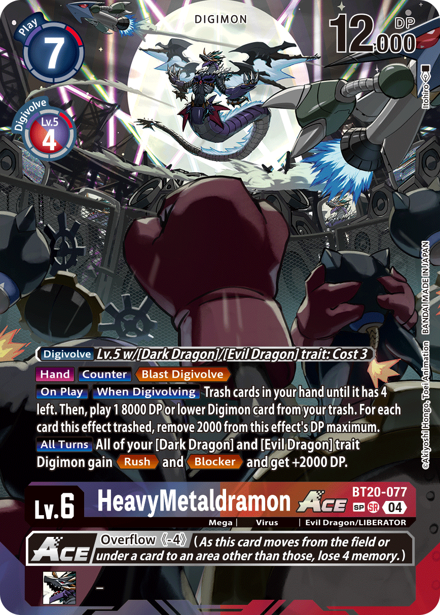 Special Booster Ver.2.5 BT20-077 HeavyMetaldramon ACE Alternative Art SP