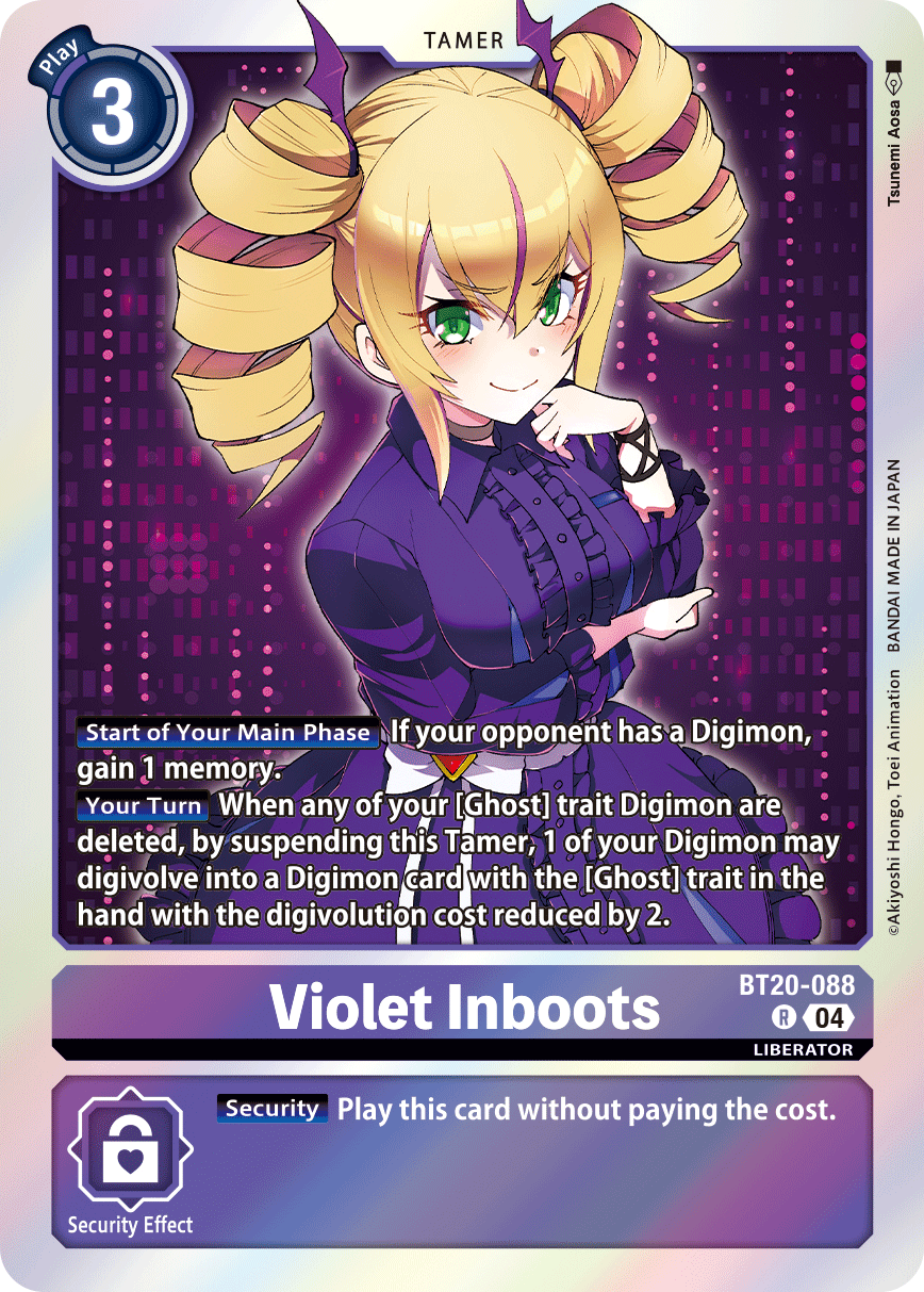 Special Booster Ver.2.5 BT20-088 Violet Inboots