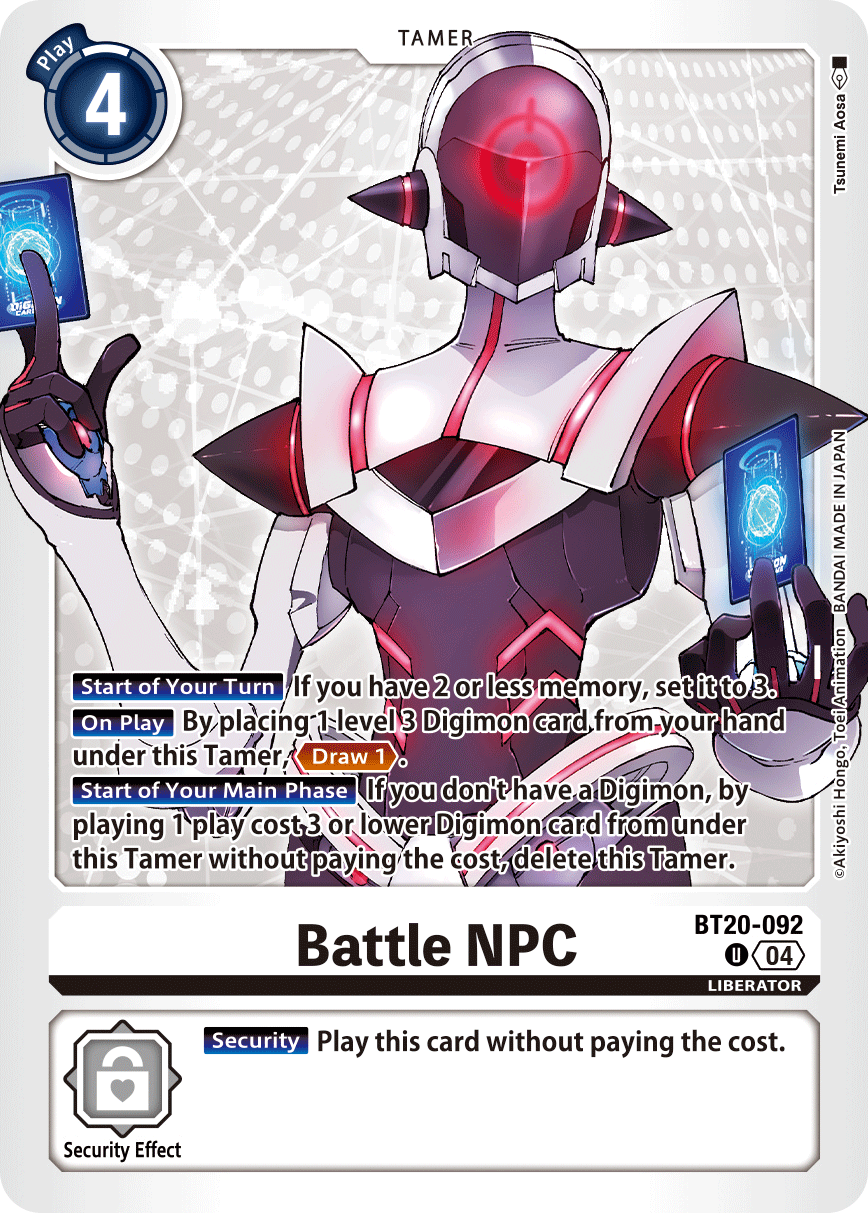 Special Booster Ver.2.5 BT20-092 Battle NPC