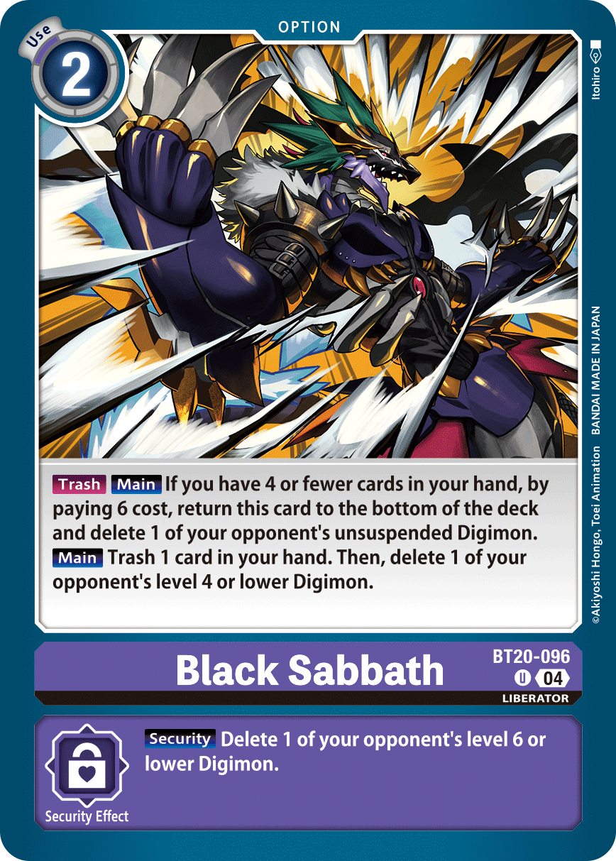 Special Booster Ver.2.5 BT20-096 Black Sabbath