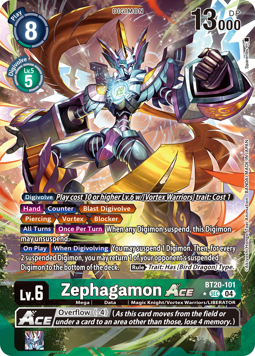 Special Booster Ver.2.5 BT20-101 Zephagamon ACE Alternative Art