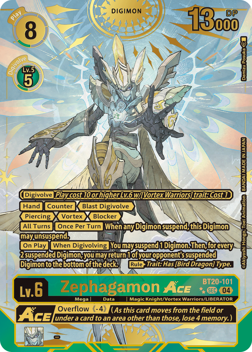 Special Booster Ver.2.5 BT20-101 Zephagamon ACE Alternative Art SEC