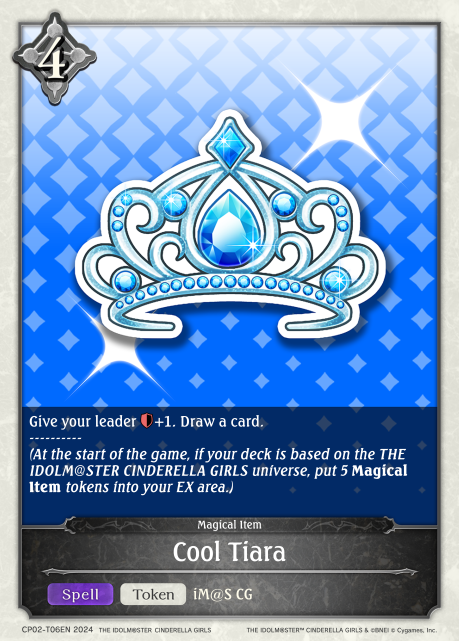 THE IDOLM@STER CINDERELLA GIRLS CP02-T06 Cool Tiara