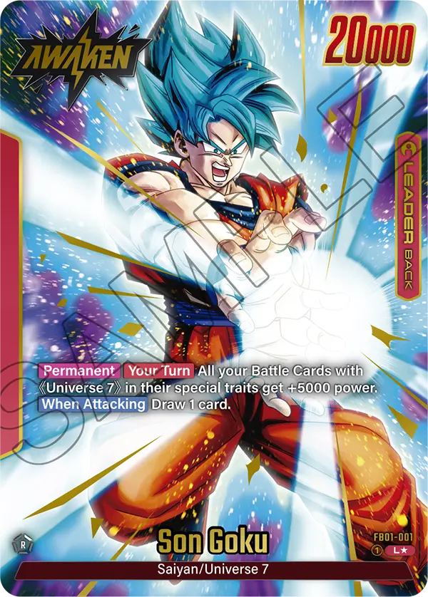 Awakened Pulse FB01-001 Son Goku Alternate art