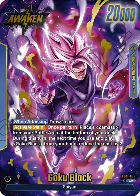 Awakened Pulse FB01-035 Goku Black Alternate art