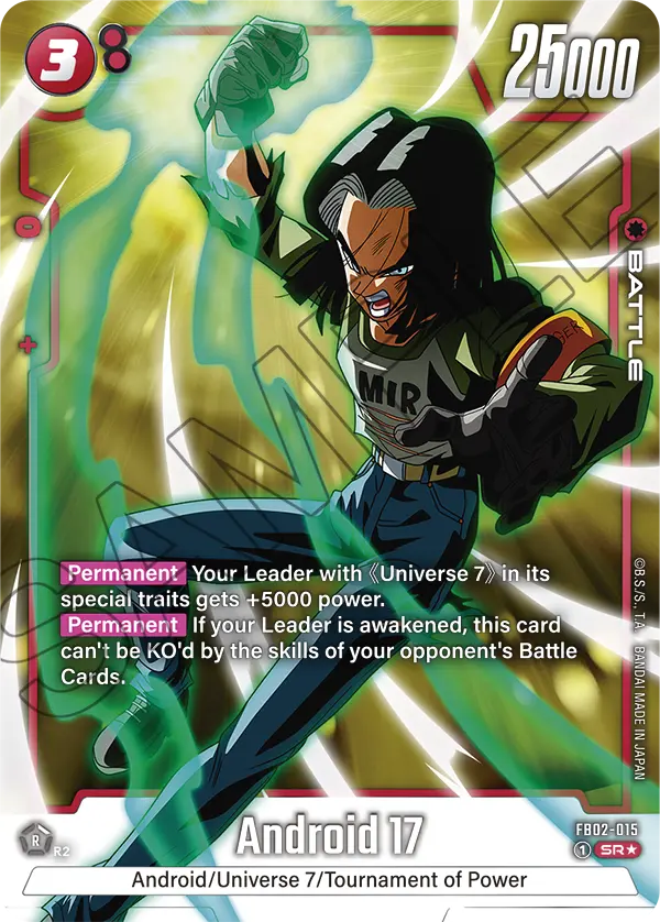 Blazing Aura FB02-015 Android 17 Parallel