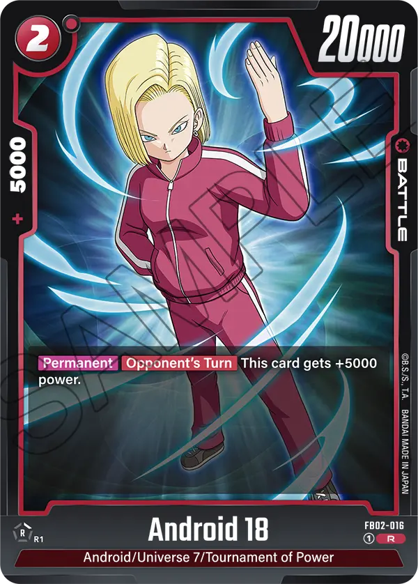 Blazing Aura FB02-016 Android 18