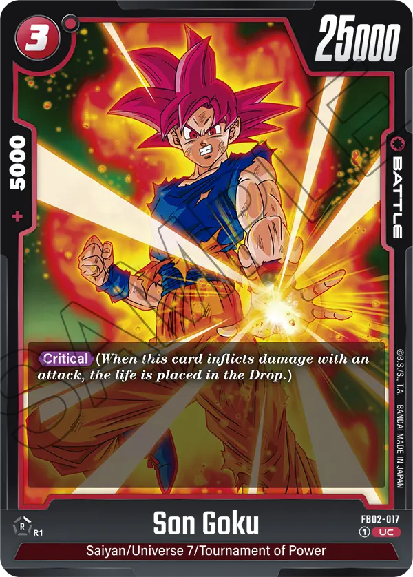 Blazing Aura FB02-017 Son Goku