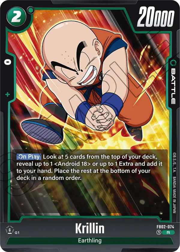 Blazing Aura FB02-074 Krillin