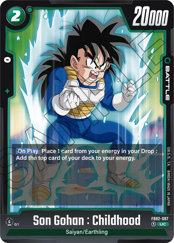 Blazing Aura FB02-087 Son Gohan : Childhood