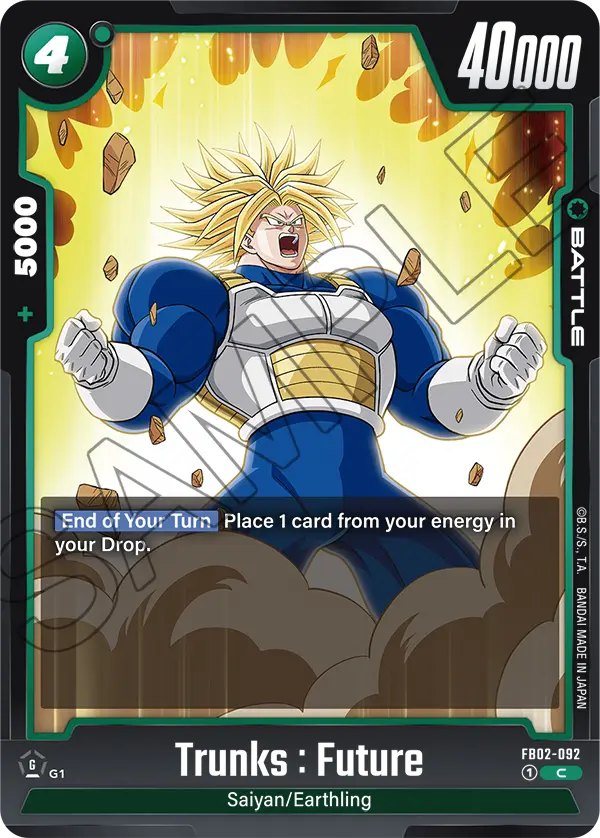 Blazing Aura FB02-092 Trunks : Future