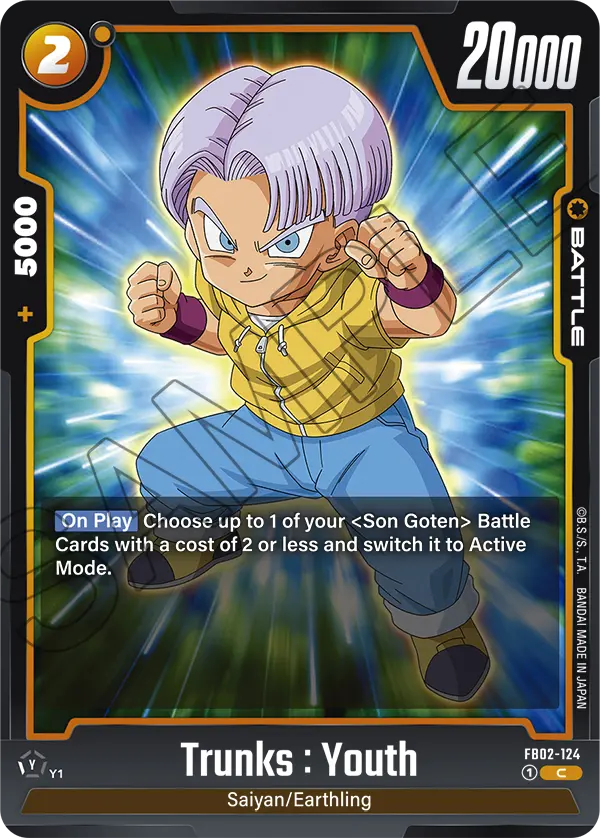 Blazing Aura FB02-124 Trunks : Youth