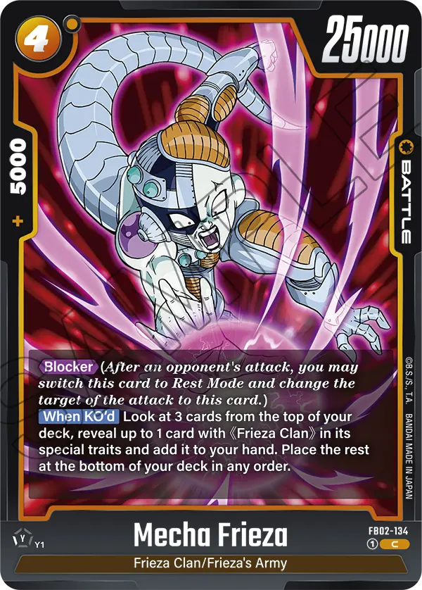 Blazing Aura FB02-134 Mecha Frieza