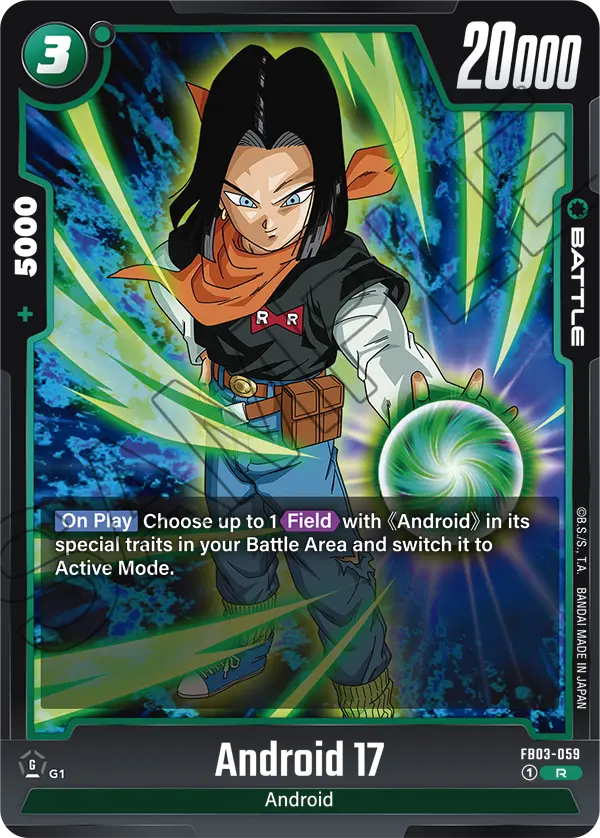 Raging War FB03-059 Android 17