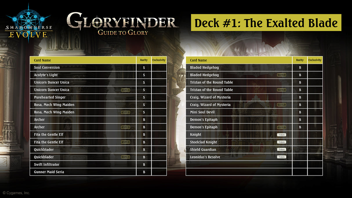 Shadowverse: Evolve Gloryfinder Bundle 1: Guide to Glory