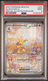 2023 Scarlet & Violet-151 201/165 Alakazam ex Special Illustration Rare PSA 9