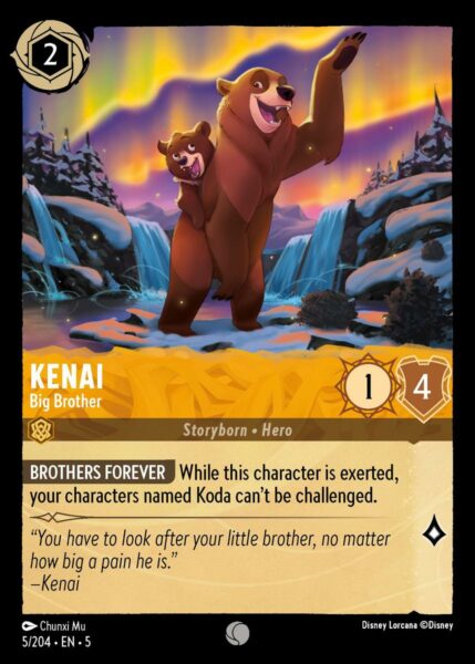 Disney Lorcana Shimmering Skies 005/204 Kenai - Big Brother