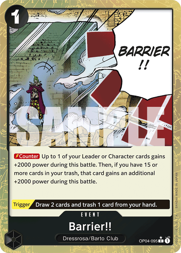 OP04-095 | C | EVENT Barrier!! Full Art Foil