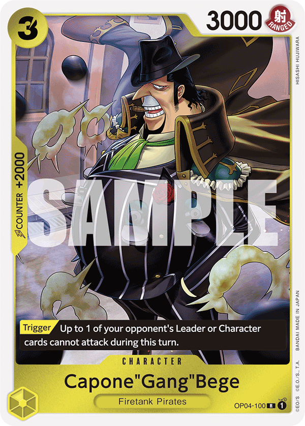 OP04-100 | R | CHARACTER Capone"Gang"Bege