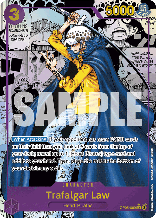 OP05-069 | SR | CHARACTER Trafalgar Law Manga