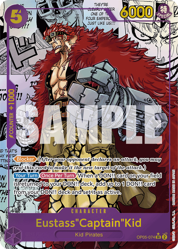 OP05-074 | SR | CHARACTER Eustass"Captain"Kid Manga