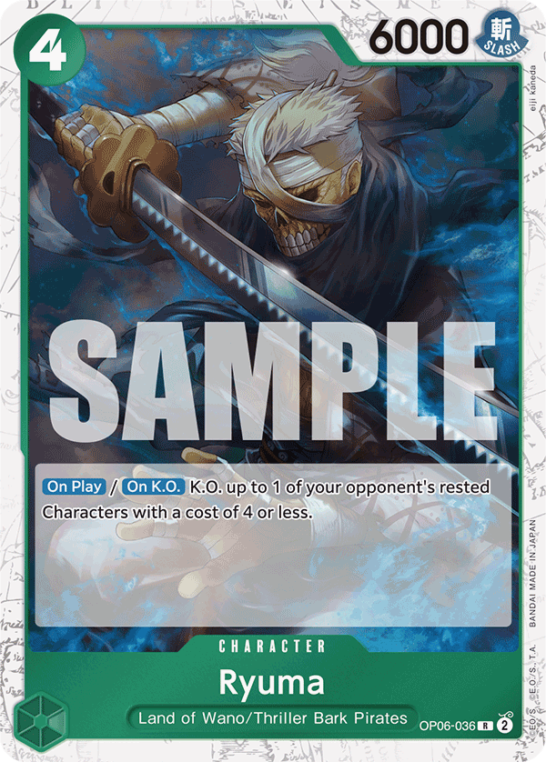 OP06-036 | R | CHARACTER Ryuma Jolly Rodger Foil