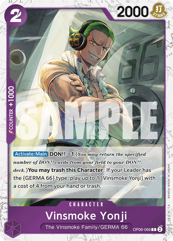 OP06-066 | C | CHARACTER Vinsmoke Yonji Jolly Rodger Foil