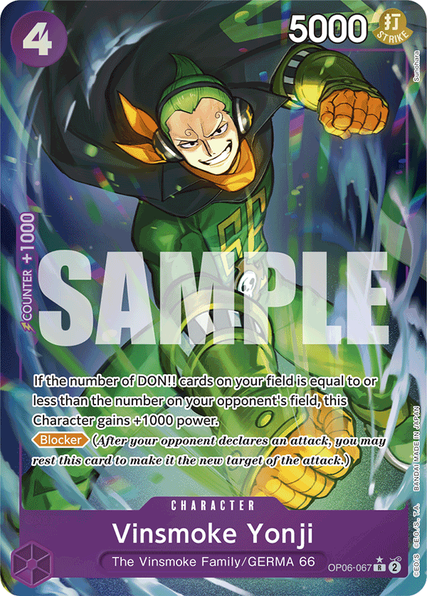 OP06-067 | R | CHARACTER Vinsmoke Yonji Parallel