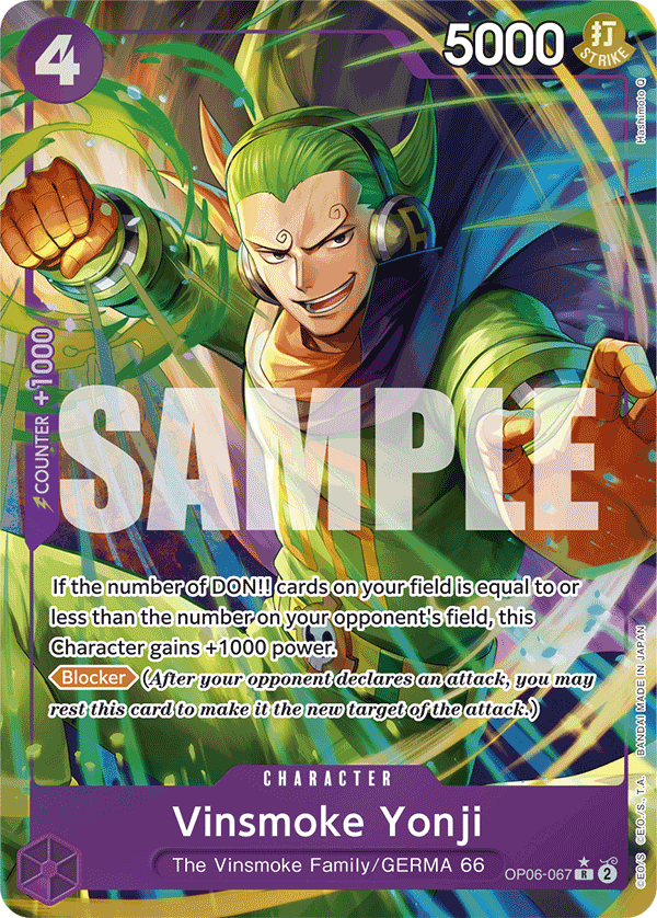 OP06-067 | R | CHARACTER Vinsmoke Yonji Parallel