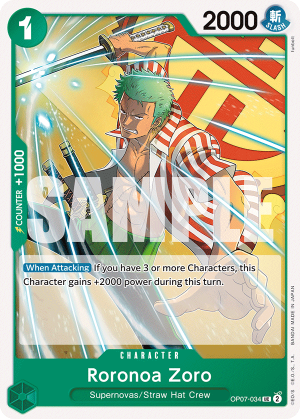 OP07-034 | UC | CHARACTER Roronoa Zoro