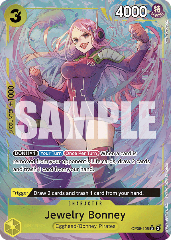 OP08-105 | SR | CHARACTER Jewelry Bonney Parallel