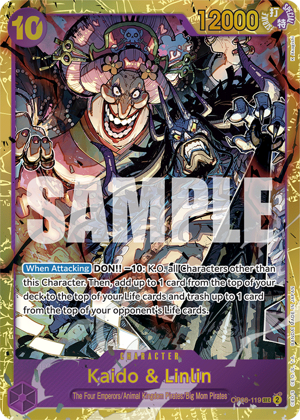 OP08-119 | SEC | CHARACTER Kaido & Linlin