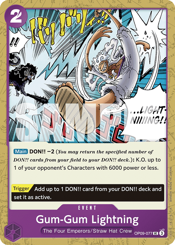 OP09-077 | UC | EVENT Gum-Gum Lightning