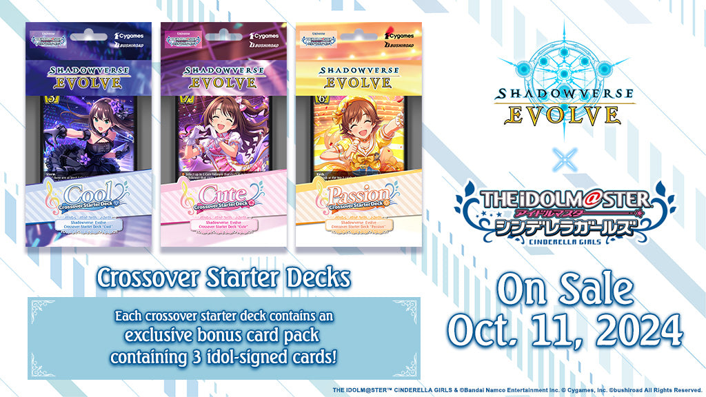 Shadowverse: Evolve - The Idolmaster Cinderella Girls - Passion -  Crossover Starter Decks