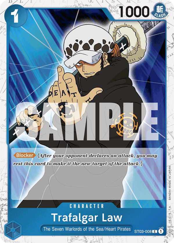 ST03-008 | C | CHARACTER Trafalgar Law Jolly Rodger Foil