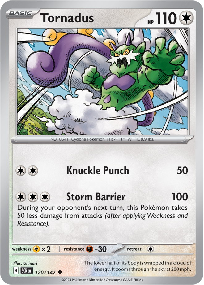 Scarlet & Violet Stellar Crown 120/142 Tornadus