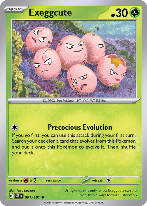 Scarlet & Violet Surging Sparks 001/191 Exeggcute