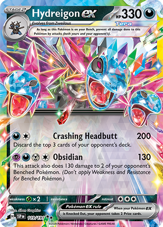 Scarlet & Violet Surging Sparks 119/191 Hydreigon EX