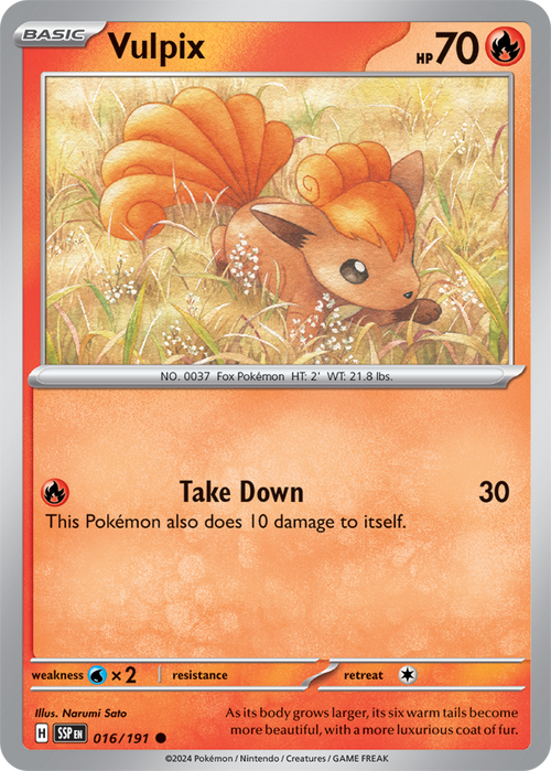 Scarlet & Violet Surging Sparks 016/191 Vulpix